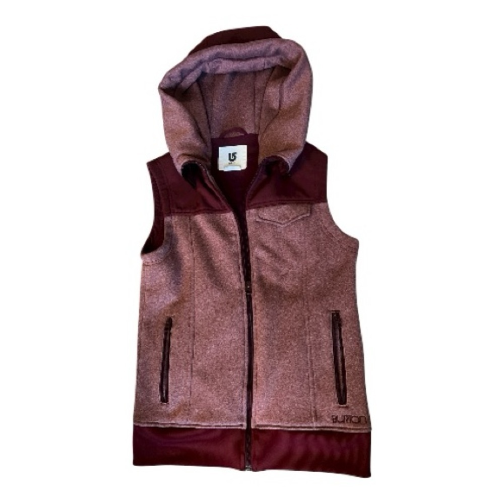 Burton Women's Burgundy Hooded Ski Vest